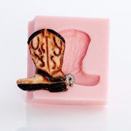 Cowboy Boot Silicone Mold Make Your Own Western Chocolate, Fondant, Candy, Mints, Resin, Clay.. Mold creates a... N2