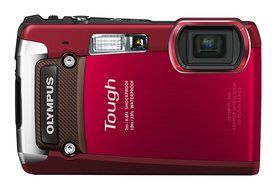 Olympus Tough TG-820 iHS Shock &amp; Waterproof Digital Camera (Red) - International Version (No Warranty)