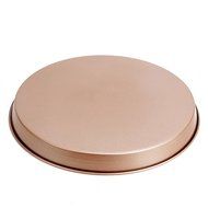 MyLifeUNIT Carbon Steel Non Stick Pizza Pan, 10-Inch, Gold N3