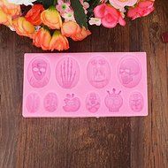 Bluelover 3D Halloween Skull Silicone Cake Mold Fondant Cake Decorating Mold N4