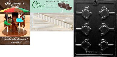 Cybrtrayd D096 Tea Pot Lolly Chocolate Candy Mold with Exclusive Cybrtrayd Copyrighted Chocolate Molding Instructions N2