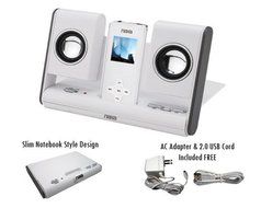 Naxa NX-3002 Portable Foldable Speaker System WHITE