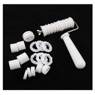 TOOGOO(R) Fondant Ribbon Cutter Roller Embosser Cake Becorating