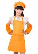 Unisex Kids Cooking Painting Gardening Apron Baking Personalized Childrens Apron(RRD,XL) N6