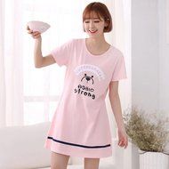 KAKA(TM) Women's Fashion Cartoon Pink Love Pure Cotton Pyjamas Homewear Sleepwear Set Long Sleeve Long Pants -XXL N33