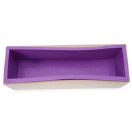 YFShine Flexible Rectangle Silicone Soap Loaf Mold Wooden Box DIY Making Supplies Tools (1200g, Pink)
