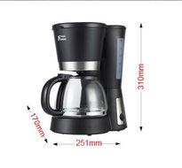 Royal- MD-213 American Style Fully Automatic Drip Coffee Machine Anti-dry Thermal Insulation Coffee Pot 1.2L N7