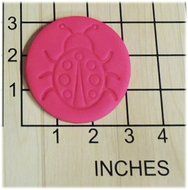 Lady Bug Fondant Cookie Cutter and Stamp #1308 N2