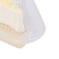 100 PCS Chocolate Pie Tart Slice Cake Wedge Holders Containers w/ Snap-On Mechanic (4in) N4