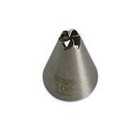 Oasis Supply No.106 Stainless Steel Icing Tube, Drop Flower
