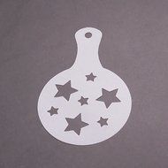 3.35&quot; Coffee Barista Cookies Cappuccino Art Stencils, 8Pcs (Christmas) N6