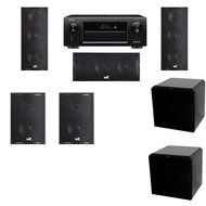 M&amp;K Sound LCR750 Loudspeaker 5.2 HRS12 Denon AVR-X5200W