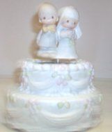 Precious Moments Wedding Cake Music Box