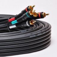 AYA 20Ft 5-RCA Component Video/Audio Coaxial Cable (RG-59/U) for HDTV DVD VCR N3