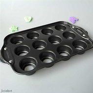 Muffin Round Shape Quiche Cupcake Tarts Pan New Iron Norpro Nonstick 12 Mini Cheesecake Pan N3
