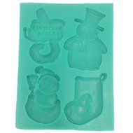 Xmas Collection Candy Fondant Chocolate Mold for Cake Decoration, Cupcake Decorate, Polymer Clay, Crafting, include... N2