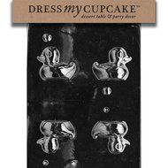 Dress My Cupcake DMCE196 Chocolate Candy Mold, Small 3D Duck, Easter