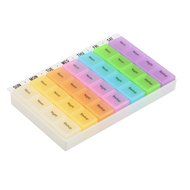 Puraid(TM) 1Set 7 Day Pill Medicine Dispenser Organizer Case with 28 compartments Tablet Box New N5