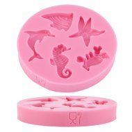 Anyana Sea Creatures Silicone Fondant Mould Sugar Paste Cake Cupcake Icing