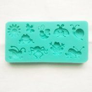 Summer Grass theme candy mold, Sugarcraft fondant gunpaste cake decoration cupcake topper icing sugarpaste silicone...