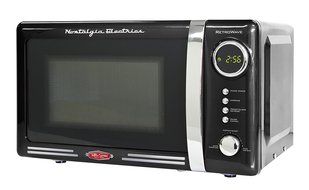 Nostalgia RMO770RED Retro Series 0.7 Cubic Foot 700-Watt Microwave Oven N3