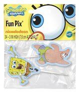 Wilton 2113-5131 SpongeBob SquarePants Fun Cupcake/Cake Pix, 24-Pack