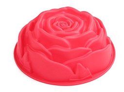 Large Rose Shaped Bread Pie Flan Tart Birthday Party Cake Silicone Mold Chocolate Bakeware Decorating Dessert... N2