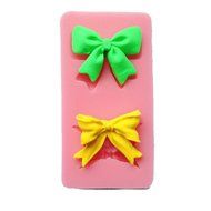 Wocuz W0125 Bow Shape Silicone Candy Making Mold Fondant Mold for Cupcake Cake Decoration N2