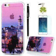 iPhone 6S Case,iPhone 6 Case (4.7") - Fancy Scenery Series Slim Fit Shock-absorption Soft TPU Rubber Skin Gel...