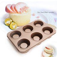 uxcell Casa-J Bakeware Popover Pans 6 Cup Nonstick Stainless Steel Champagne N2