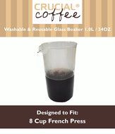 8 Cup (34 OZ) Universal Washable &amp; Reusable Replacement French Press Glass Beaker Fits Bodum &amp; All 8 Cup French... N2