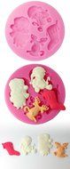 FOUR-C Fondant Molds Christmas Decoration Color Pink N2