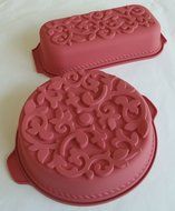 Silikomart Silicone Fancy and Function Bakeware Collection Plumcake Pan, Ornamental N3