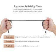 ROCK Stylish 3.5mm Multifunctional Audio Cable for AUX Devices, In-line Control, Tangle-free, High Flexibility... N5