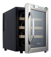 Kalamera 12 Bottle Counter Top Stainless Steel Wine Cooler Refrigerator N2