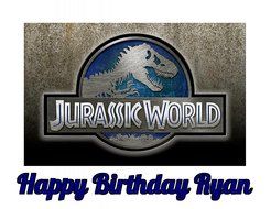 Jurassic World Dinosaur Jurassic Park Edible Image Photo Sugar Frosting Icing Cake Topper Sheet Personalized Custom... N2