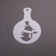 3.35&quot; Coffee Barista Cookies Cappuccino Art Stencils, 8Pcs (Christmas) N9