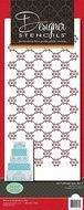 Designer Stencils C417 Princess Lace 3 Cake Stencil, Beige/Semi-Transparent