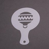 3.35&quot; Coffee Barista Cookies Cappuccino Art Stencils, 8Pcs (Christmas) N11