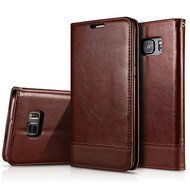 Aroko Wallet Series Samsung Galaxy S7 Edge Case with Flip Cover and S7 edge case Stand (S7 edge case, Blue) N3