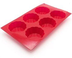 Muffin Cups Each Egg Tarts Silicone Cake Mold Baking Tools A Microwave Oven Use Baking Tray .(12 each) (12) N3