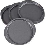 Wilton 2105-0188 4 Piece Easy Layers Round Cake Pan Set, 8&quot; N3