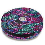 Skin Decal Vinyl Wrap For IRobot Roomba 650 655 Vacuum / Floral Flowers Retro