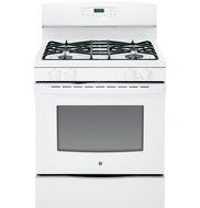 GE JGB640DEFWW 30" White Gas Sealed Burner Range