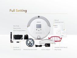 Seebest C561 Intelligent Appliance Smart Cleaning Robot, Red N4