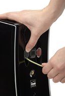 MartinLogan Motion 8 Center Channel Speaker (Piano Black, each) N6