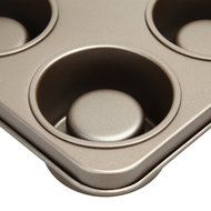 Whitelotous 6 Integrated Cups Muffin Top Pan Baking Cake Mould Cookie Tray Jelly N6
