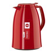 Emsa Mambo High Impact Plastic Thermal Carafe with Glass Liner, 34 oz, Red N4