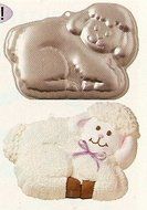 Wilton Cuddly Spring Lamb Cake Pan (2105-4947, 2004)