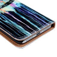 iPhone 7 Case (4.7 inch) - Wallet Folio Flip Premuim PU Leather Case Colorful Print Design with Stand Magnetic... N41